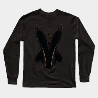 Queen of Spades corset (grey) Long Sleeve T-Shirt